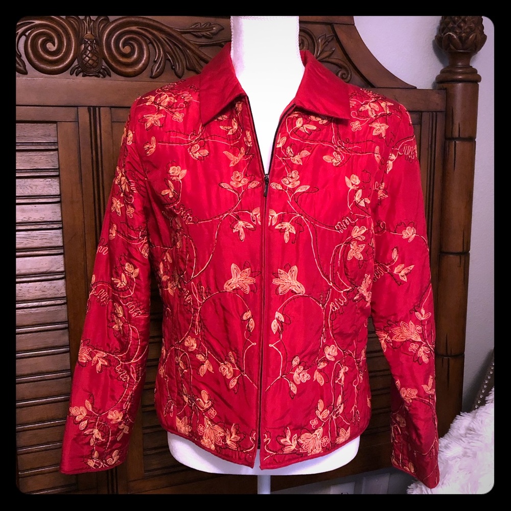 💰Two for $50 - Vintage Lightweight Silk Jacket